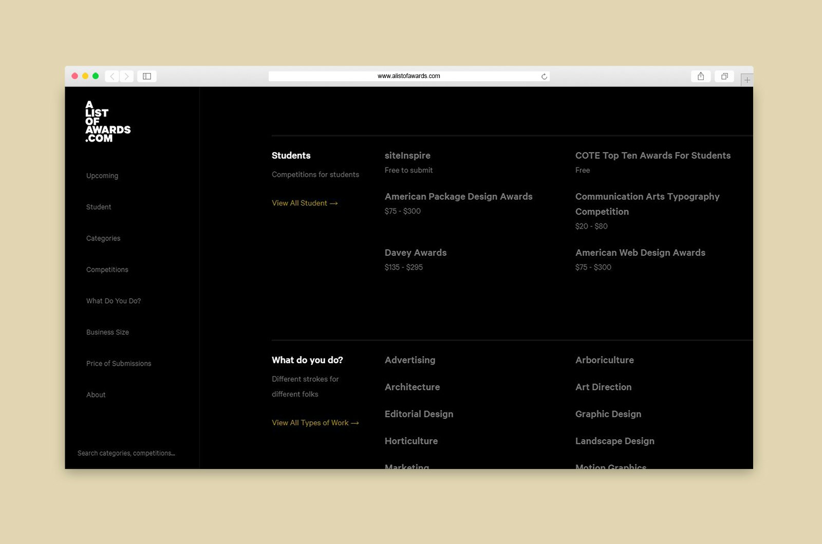 Alistofawards.com gallery image