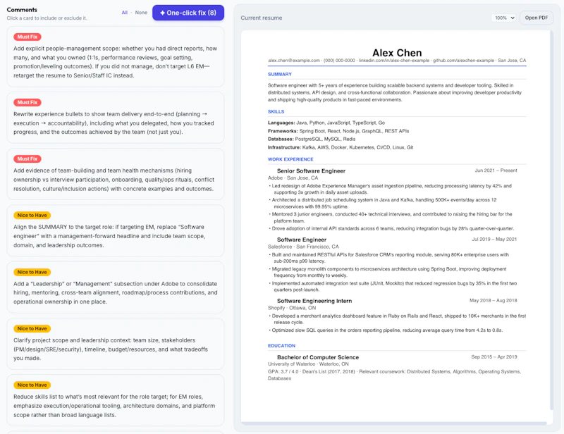 Resume Pass screenshot 3