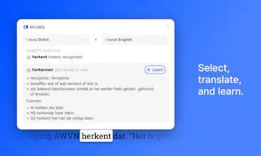 Vocably (a language-learning tool) gallery image