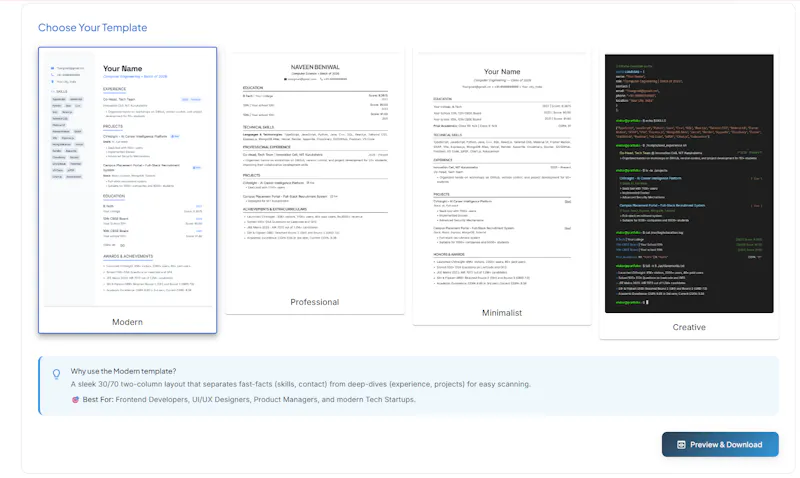 CVInsight screenshot 4