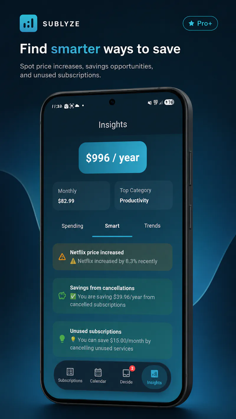 Sublyze: Subscription Tracker screenshot 3