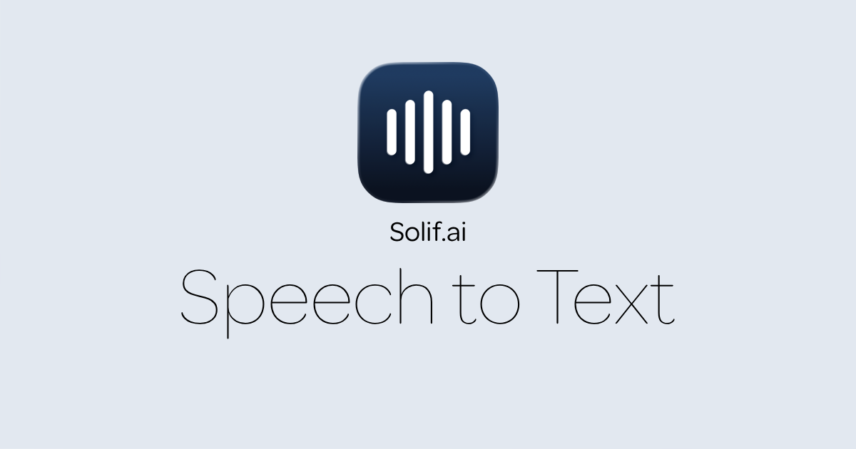 SOLIF local voice-to-text for macOS gallery image