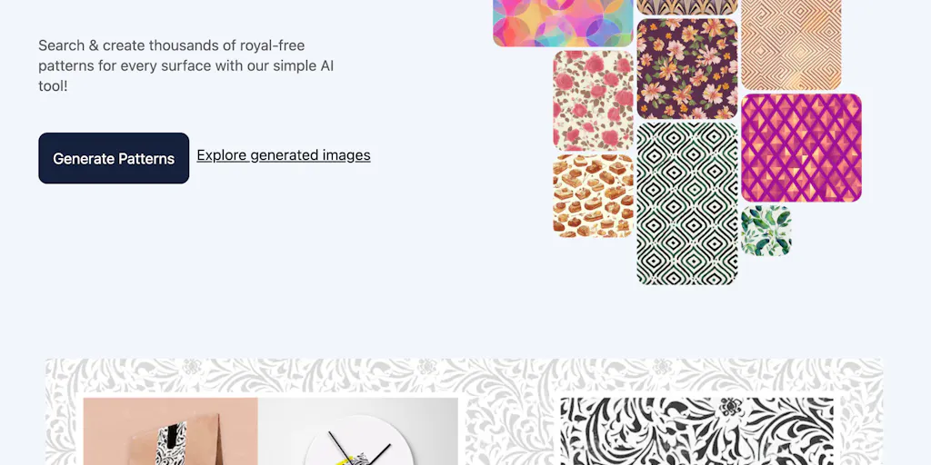 PatternedAI: Generate Seamless Patterns with AI | Product Hunt