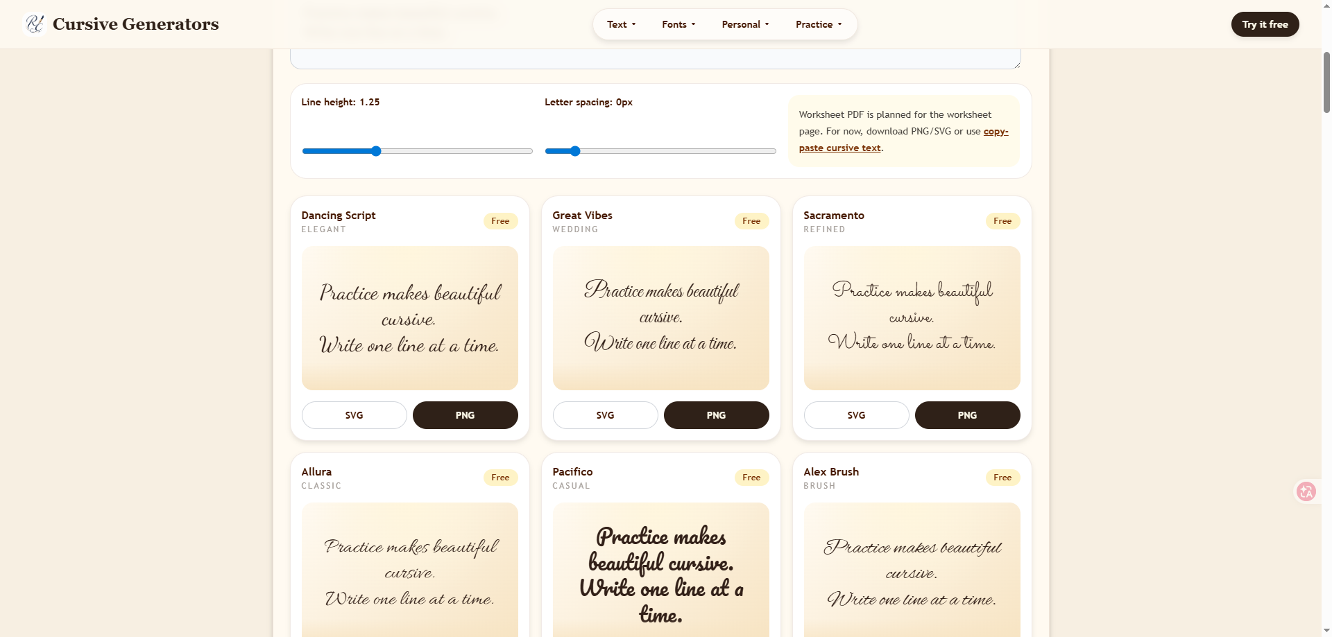 Cursive Generator gallery image