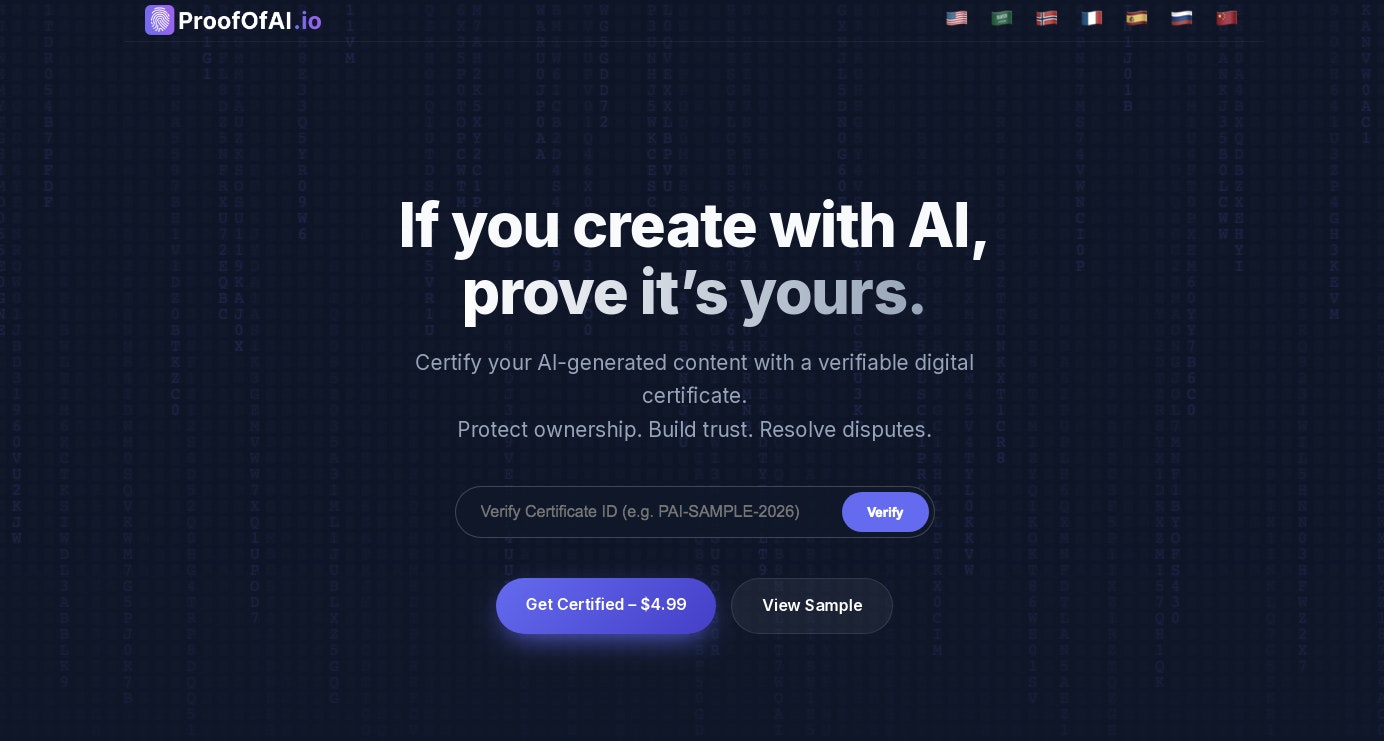 ProofOfAI gallery image