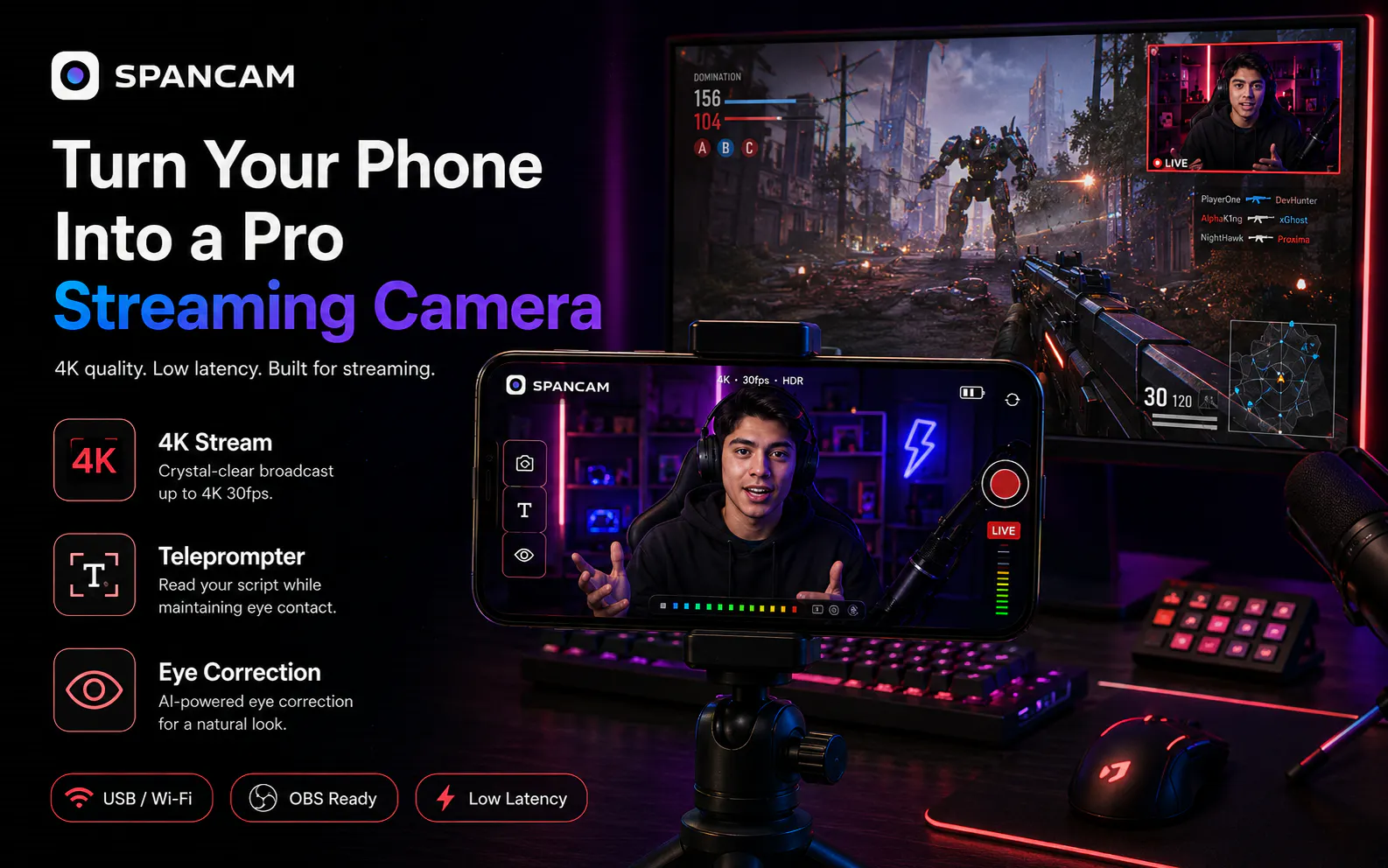 Spancam - Phone as Webcam for Streamers gallery image