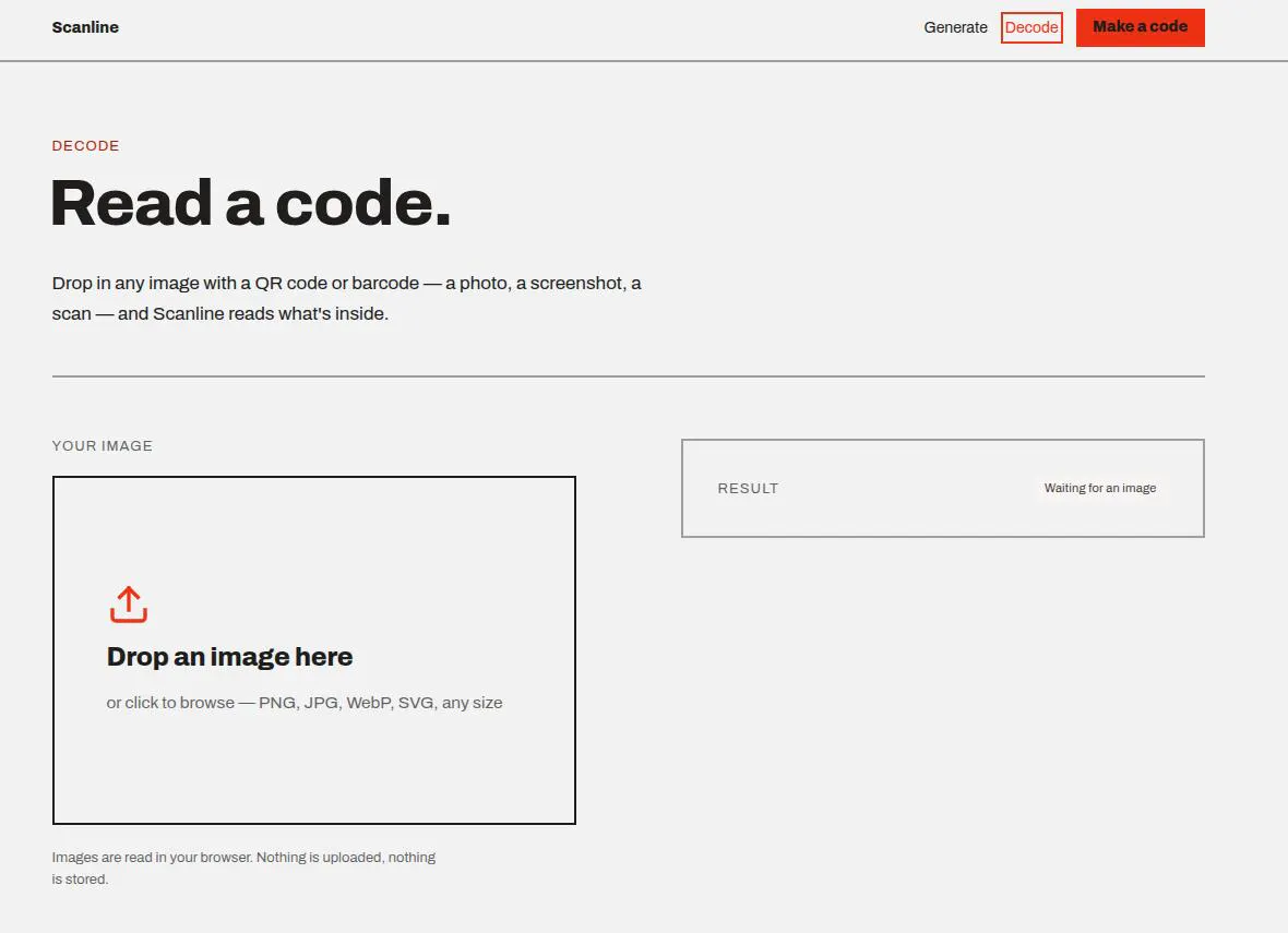 Scanline — QR & barcode tools gallery image