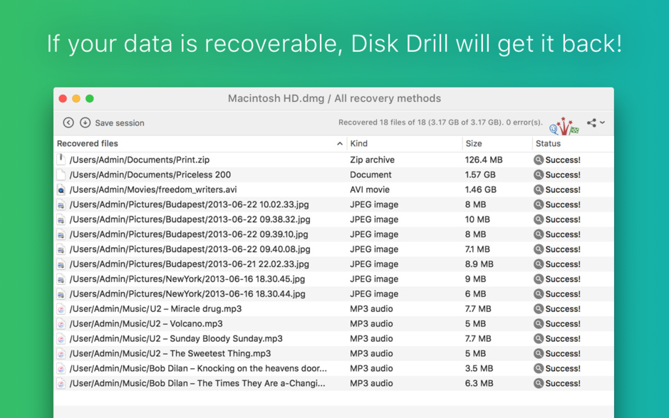 Disk Drill Media Recovery gallery image
