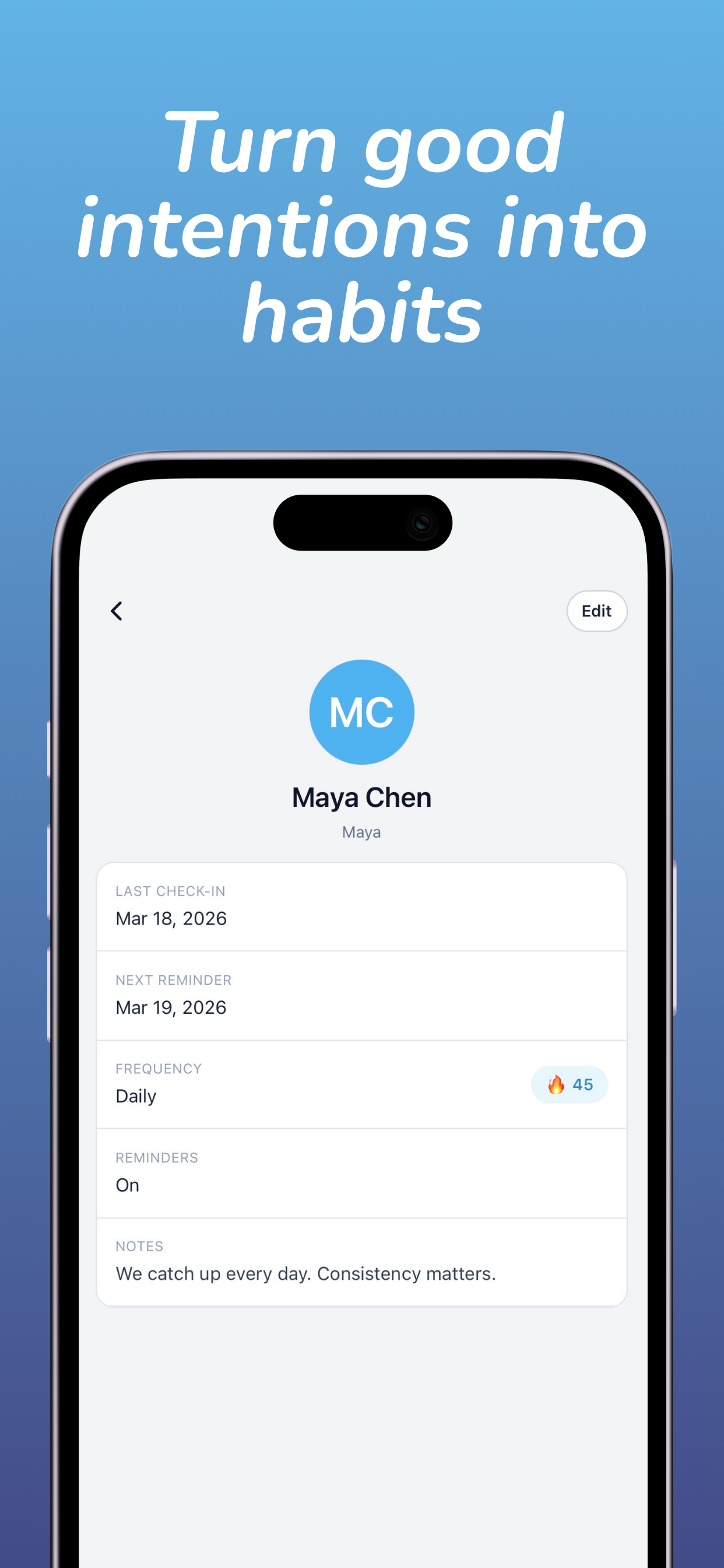 KeepMeClose: Contact Reminder gallery image