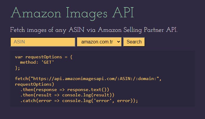 Amazon Images API media 1