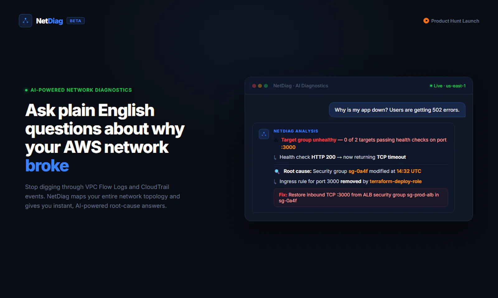 NetDiag screenshot 1