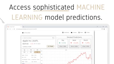Captura de tela da plataforma com estoque mostrando algoritmos avançados para negociação mais inteligente.