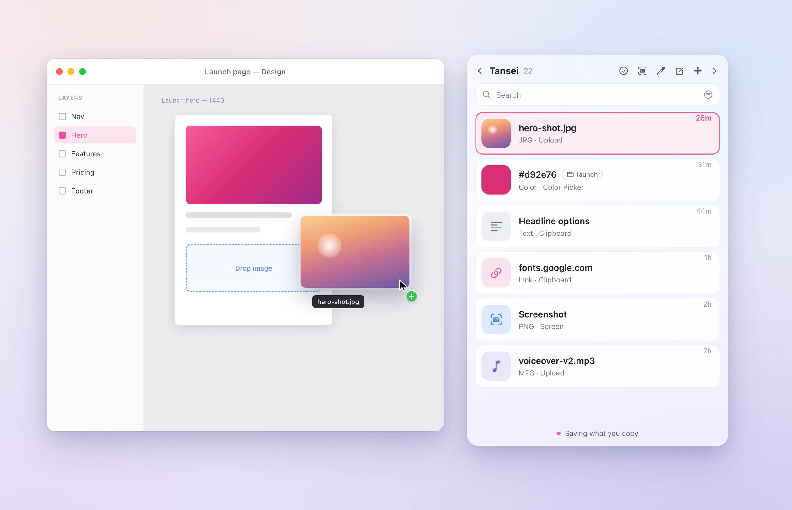 Tansei — A simple shelf for your Mac gallery image