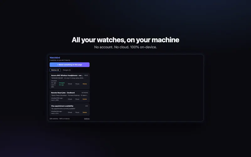 Watchbird screenshot 2