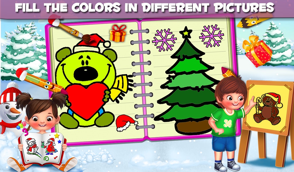 Kids Coloring Book For Christmas gallery image