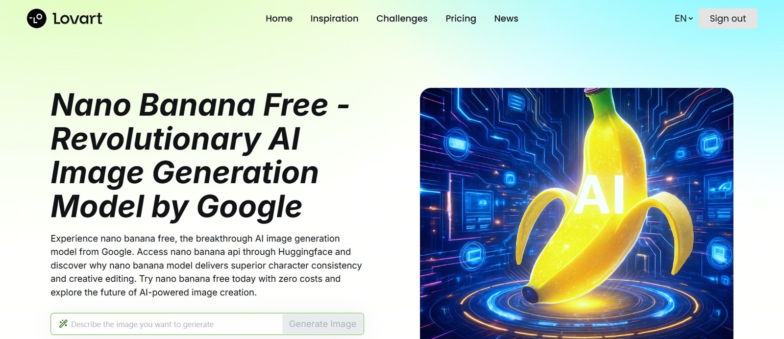 Mídia 1 de Lovt-Al Nano Banana Ai Image Gerator - Modelo revolucionário de geração de imagem da AI do Google