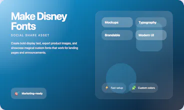 Disney Font Generator gallery image