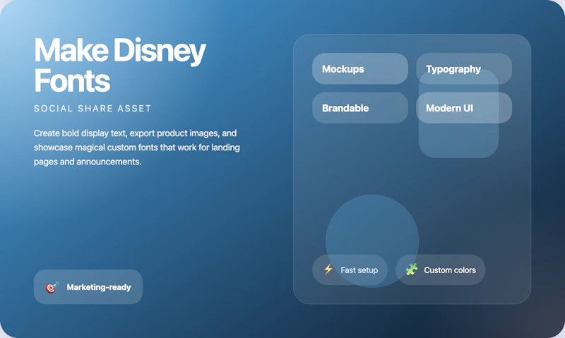 Disney Font Generator screenshot 2