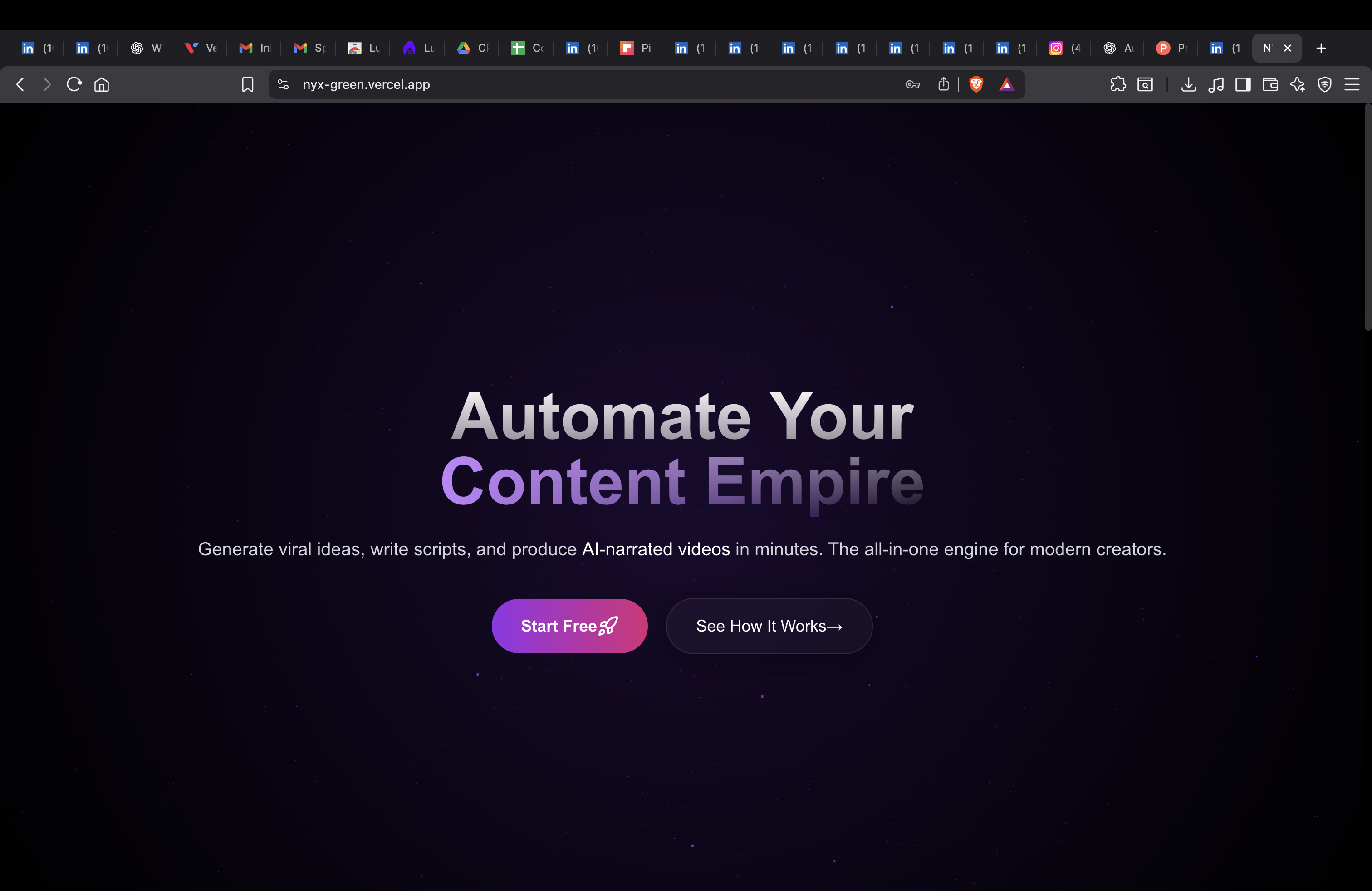 NYX - Main product screenshot demonstrating key features and user interface