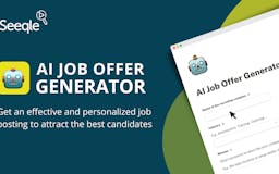 AI Job Offer Generator media 1