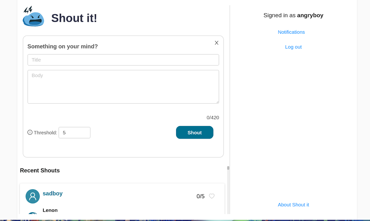 Shout It gallery image