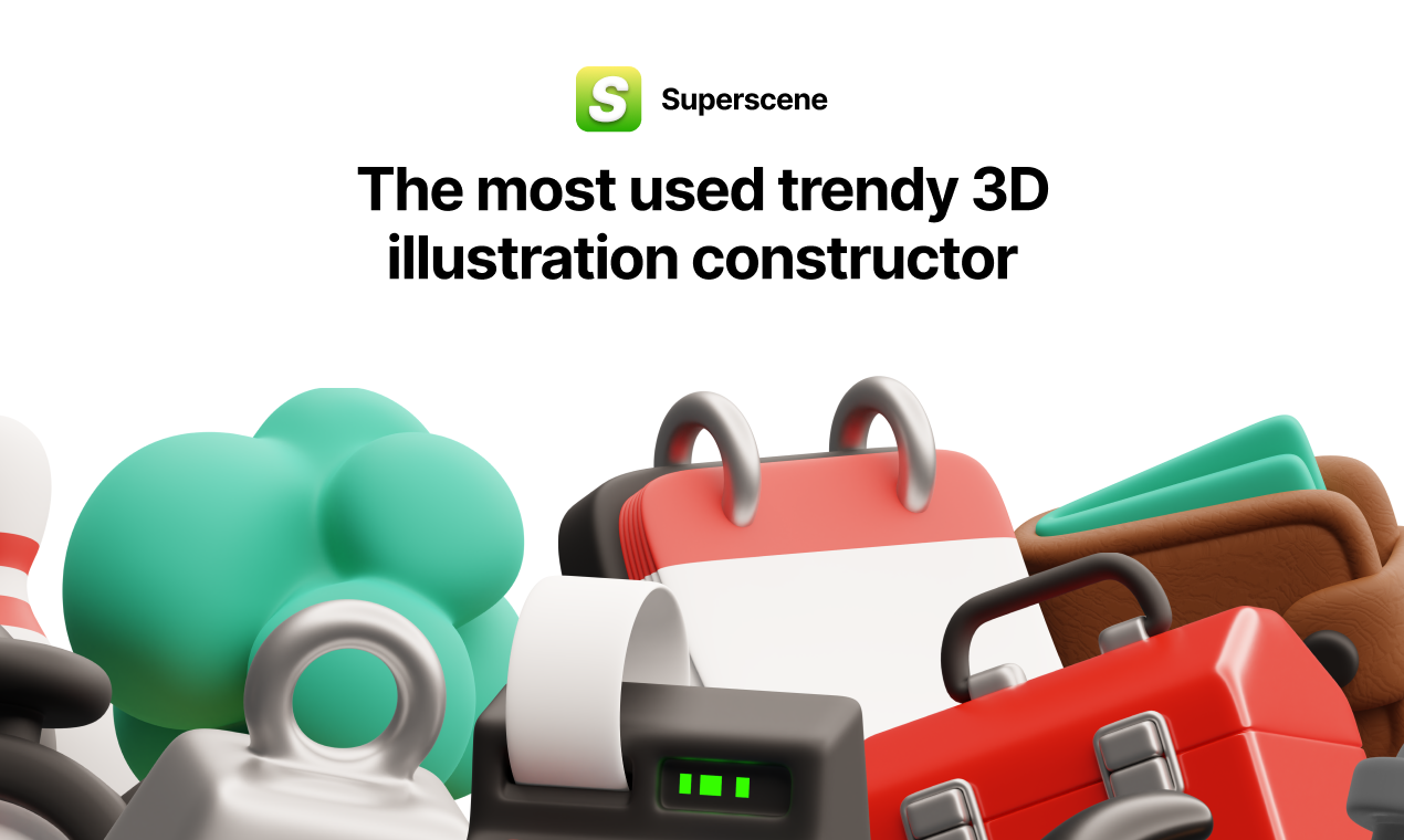 startuptile Superscene 6.0-Huge 3D illustration constructor