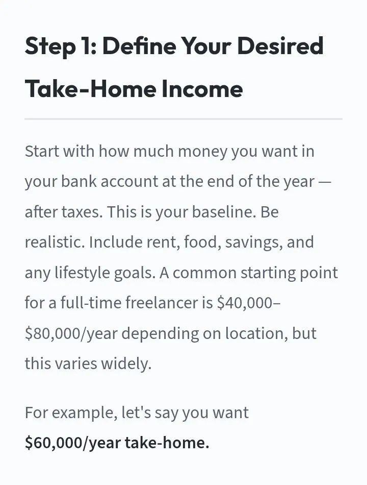 Freelance Rate Calculator  gallery image