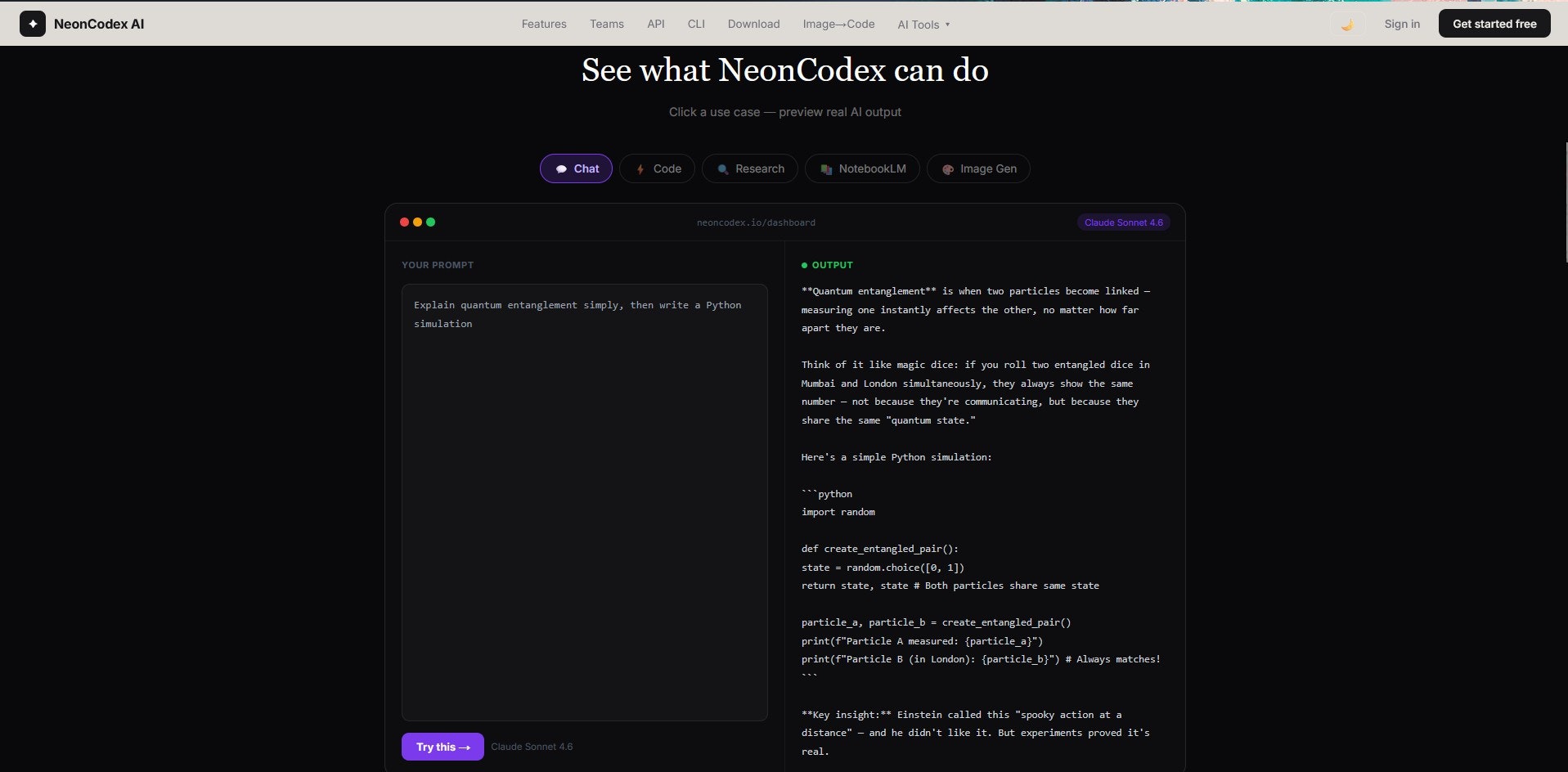 NeonCodex AI gallery image