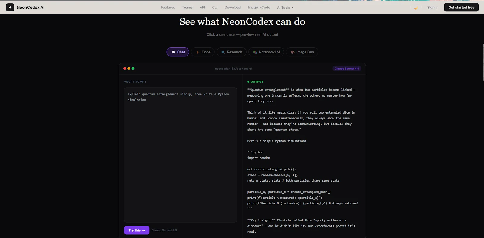 NeonCodex AI screenshot 2