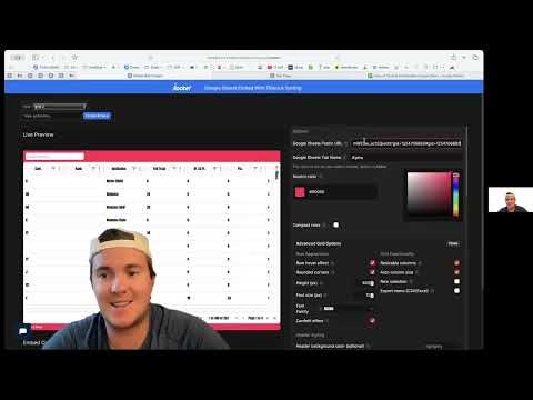 Google Sheet Embed gallery image