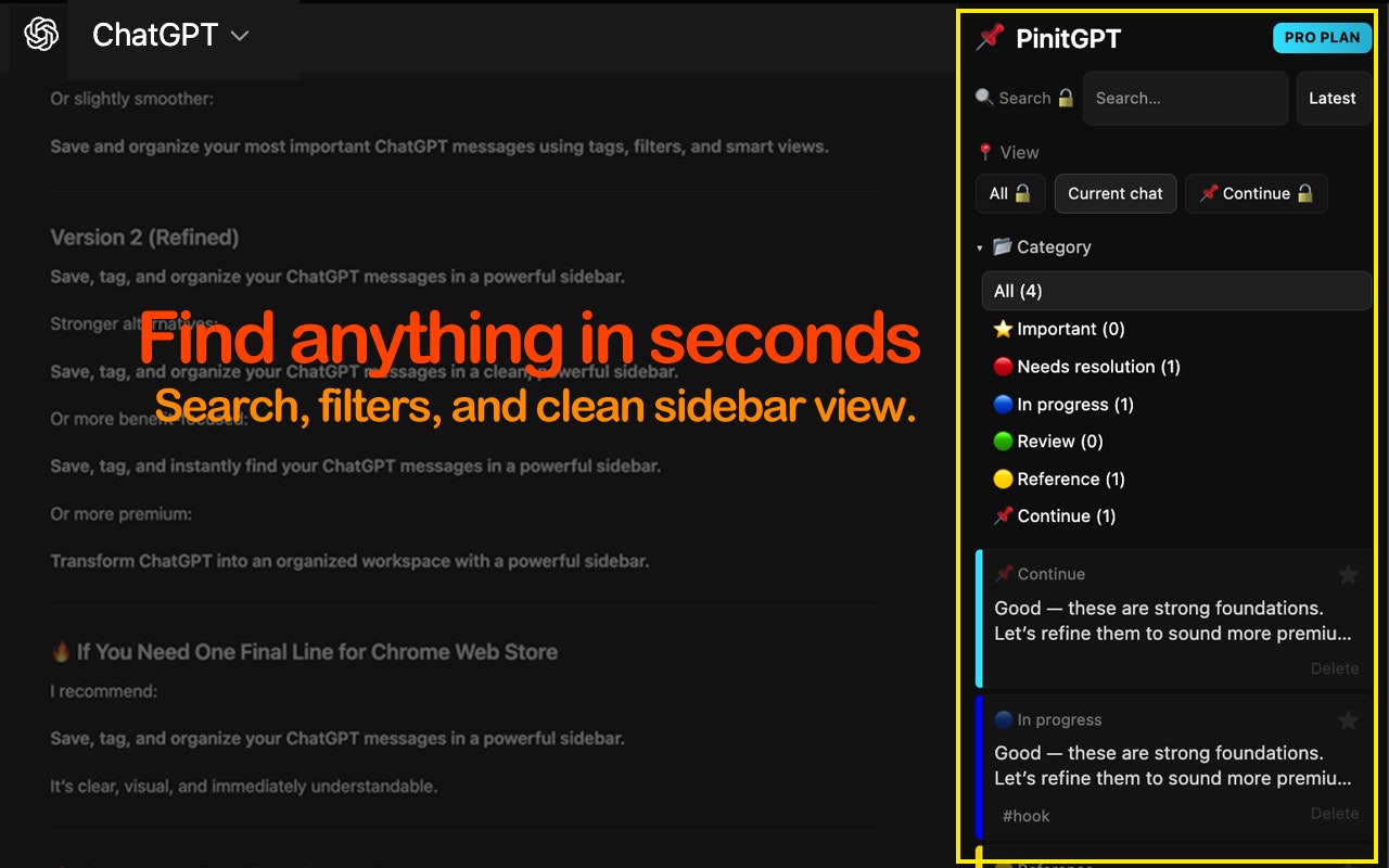 Pin it GPT - Main product screenshot demonstrating key features and user interface
