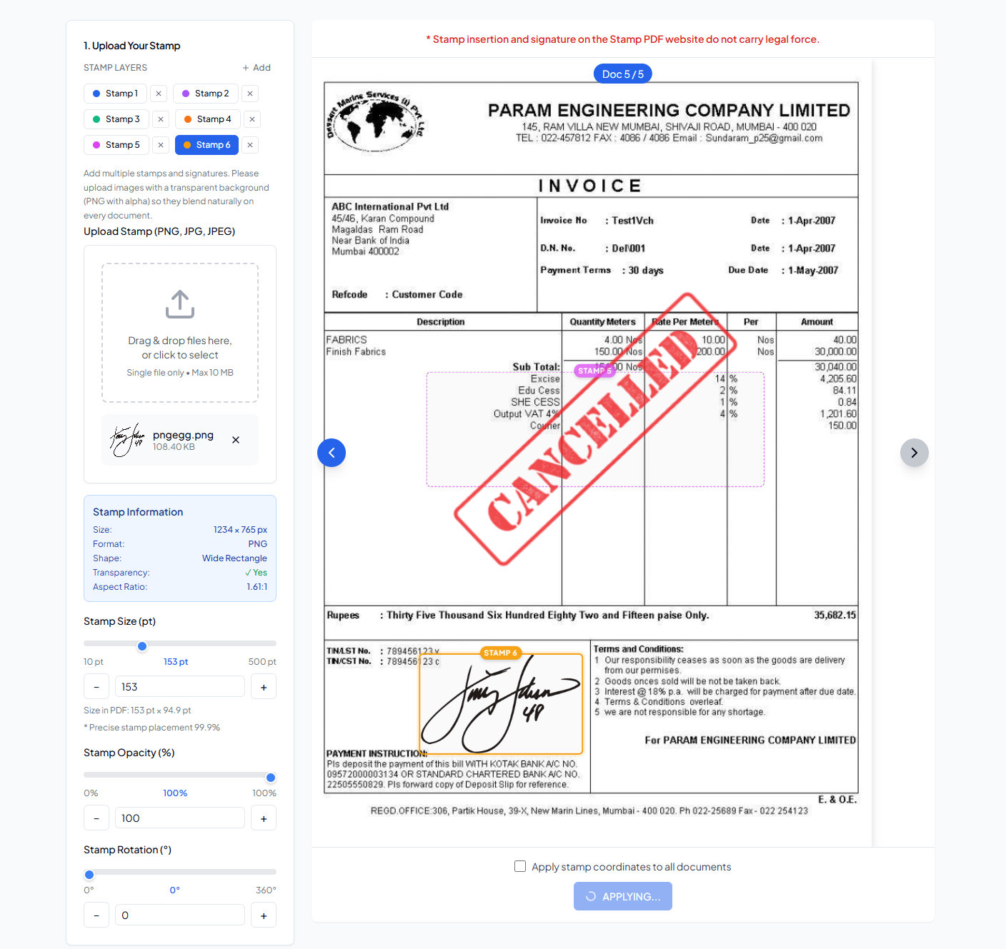 STAMP & SIGN gallery image