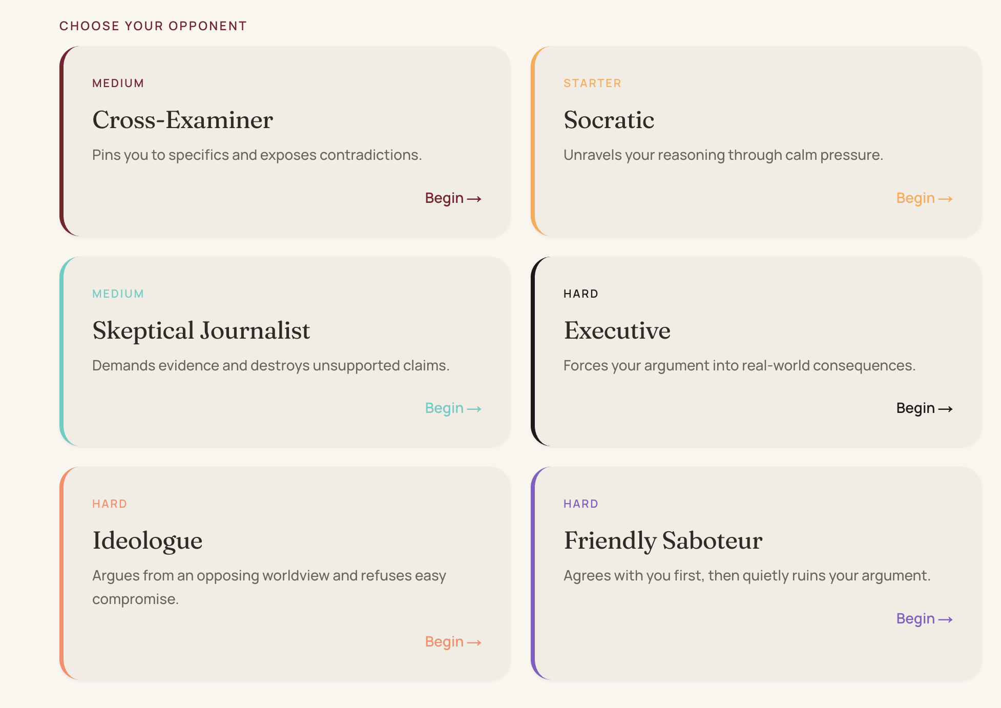 Spar — Train your thinking with AI gallery image