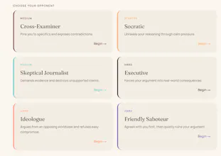 Spar — Train your thinking with AI gallery image