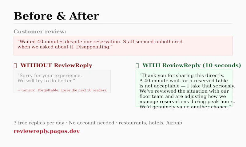ReviewReply screenshot 2