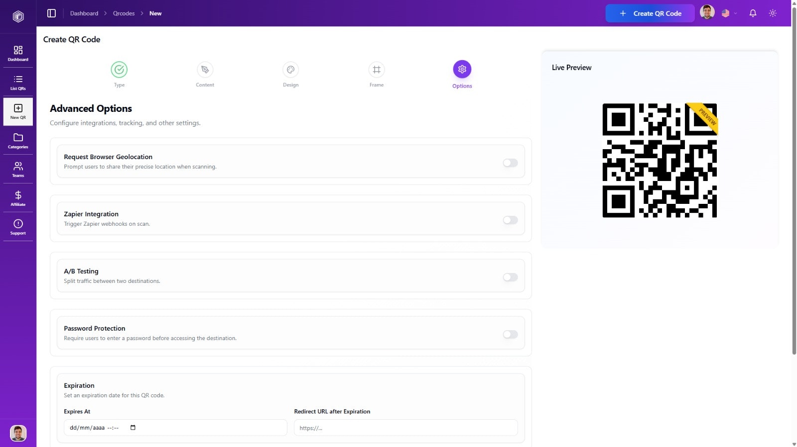QR Smart Code (v2) - Screenshot 5 showing product features and functionality
