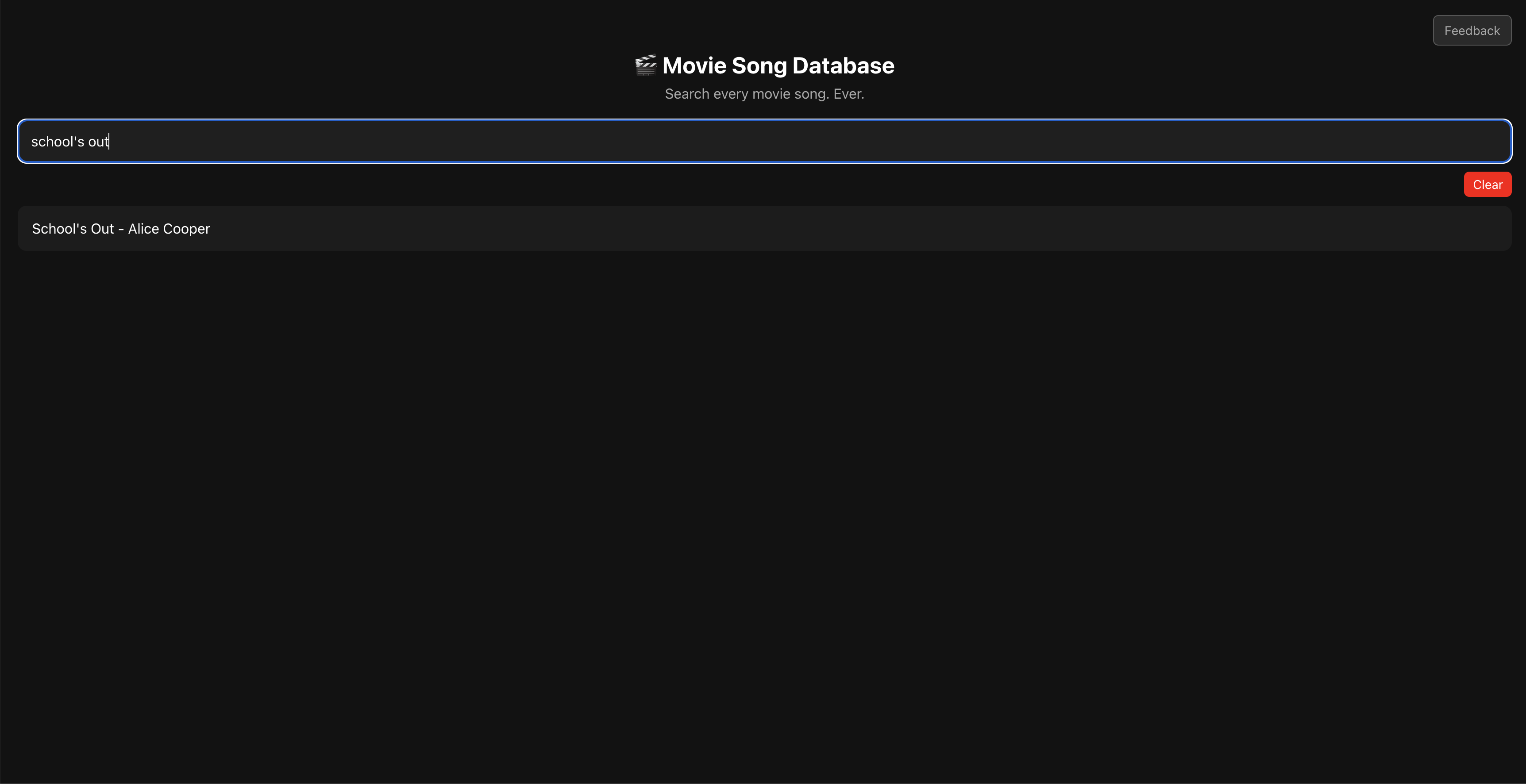 Movie Song Database gallery image