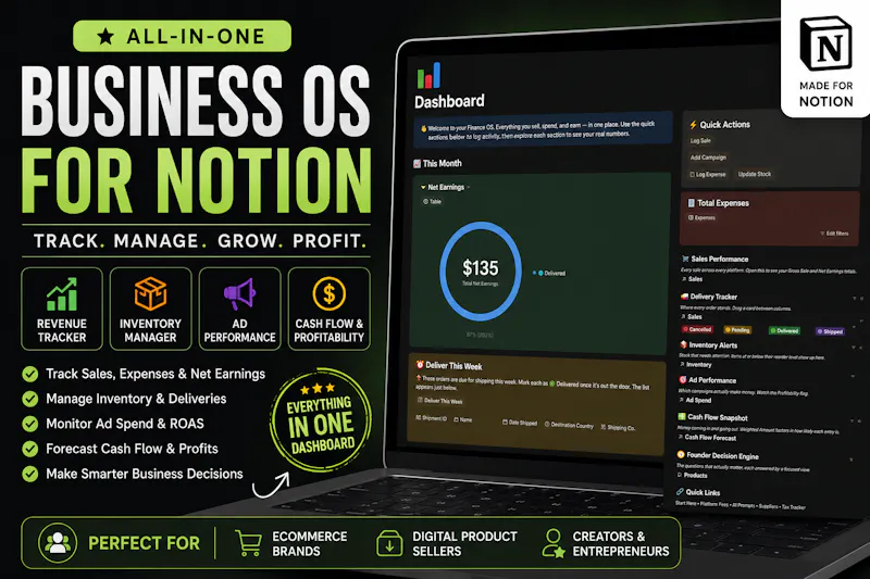 Notion Business OS for Sellers  screenshot 1