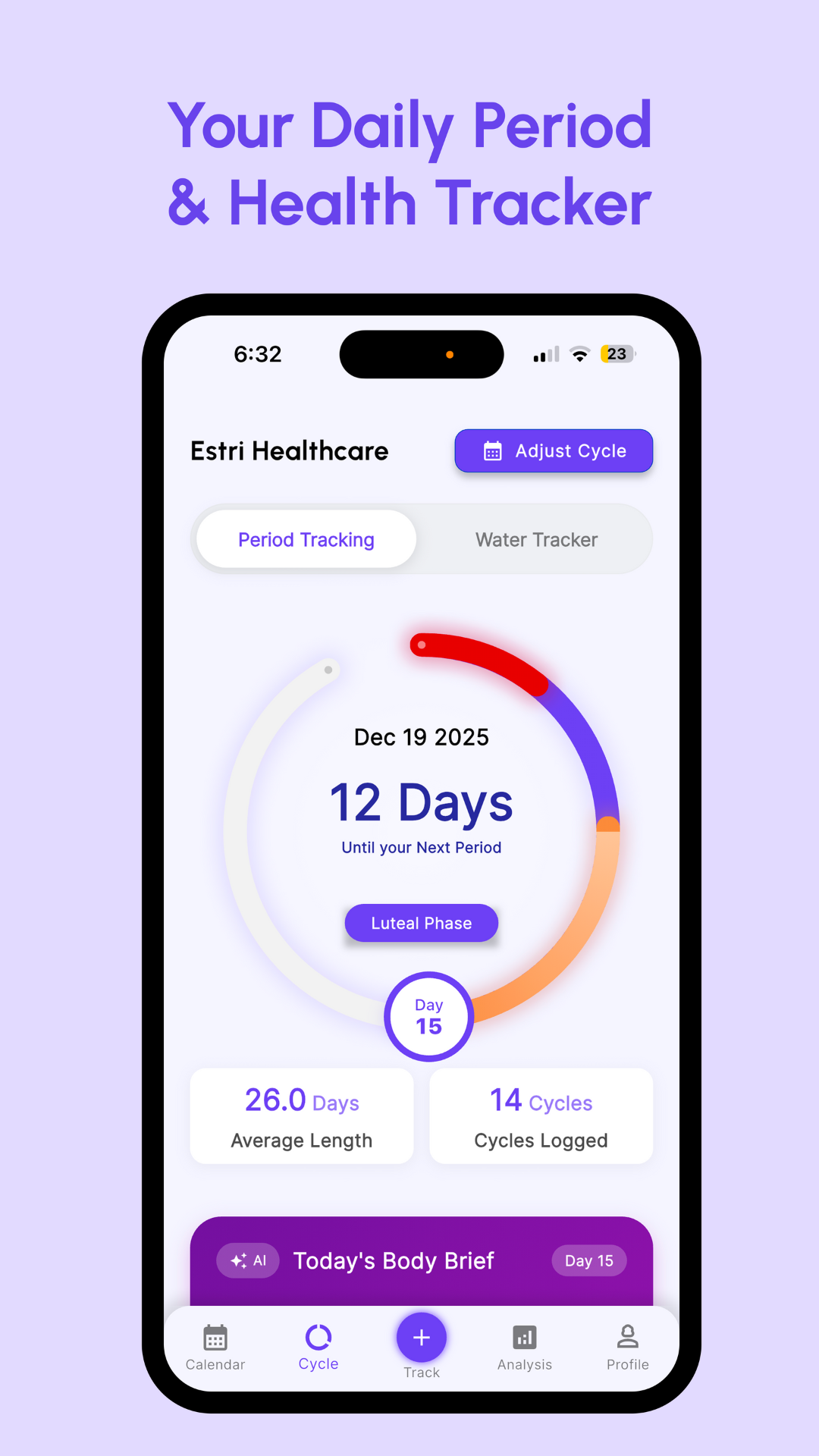 Estri Health - Screenshot 5 showing product features and functionality