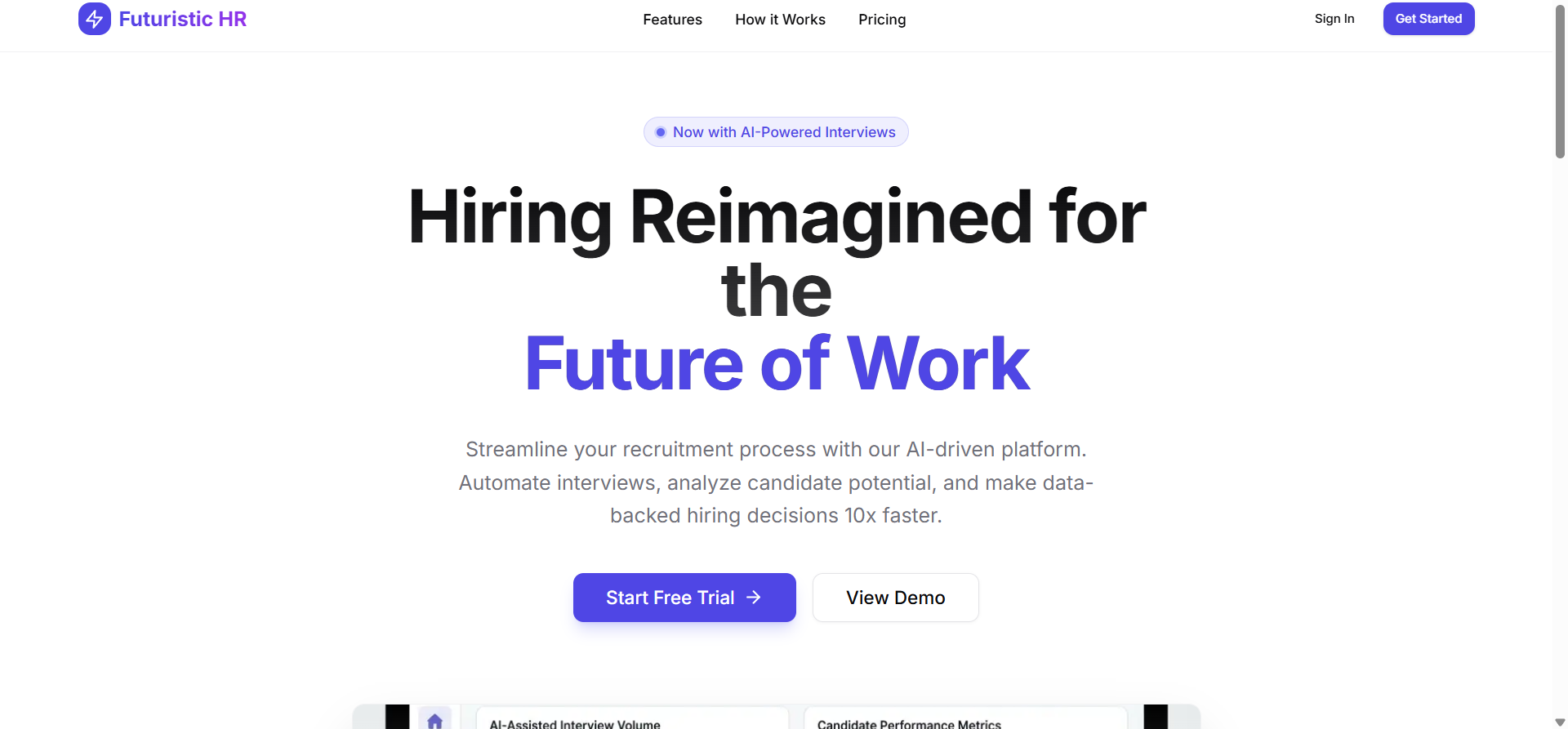 HR AI Automations - Main product screenshot demonstrating key features and user interface