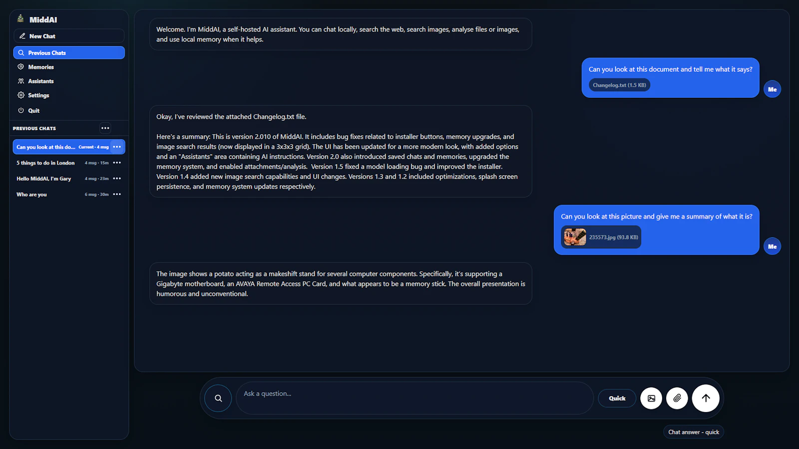 MiddAI V2.1 - Free Offline and Private screenshot 4