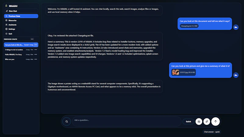 MiddAI V2.1 - Free Offline and Private screenshot 4