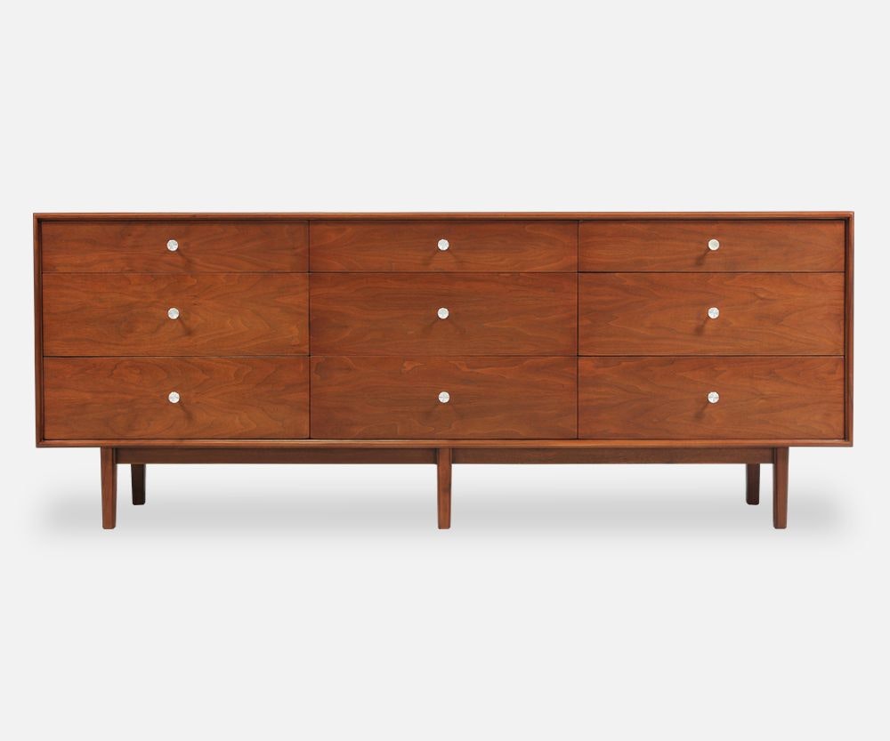 Milo Baughman 9-Drawer Dresser for Glenn of California