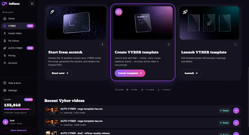 www.infinexai.io screenshot 5