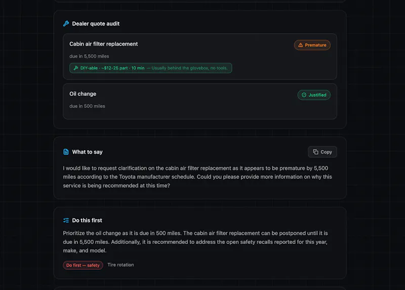 Service Audit agent screenshot 3