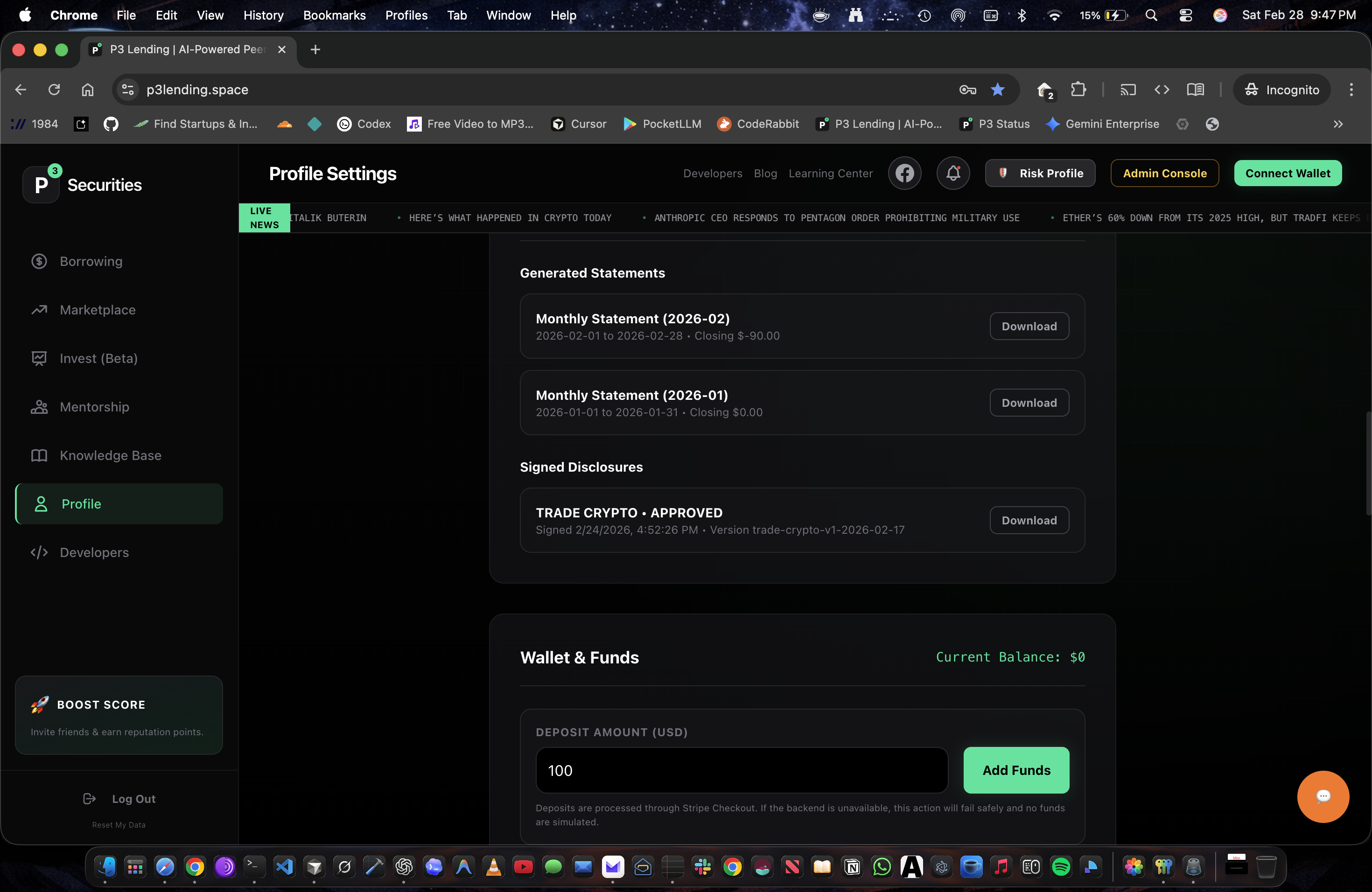 P3 Developer Dashboard gallery image