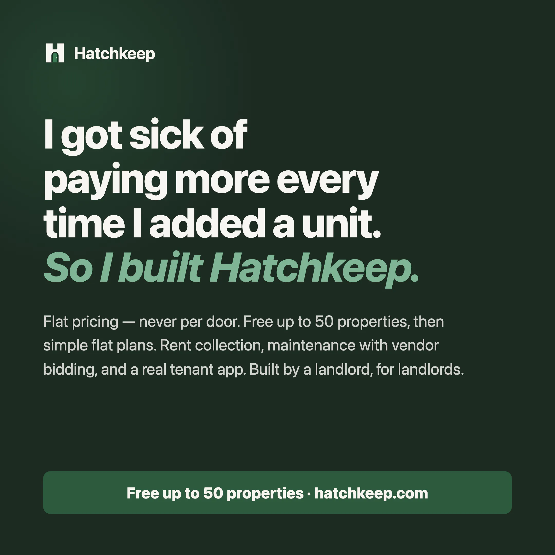 Hatchkeep — Free Property Management  gallery image