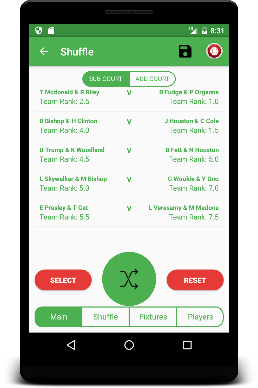 The Social Tennis Organiser gallery image