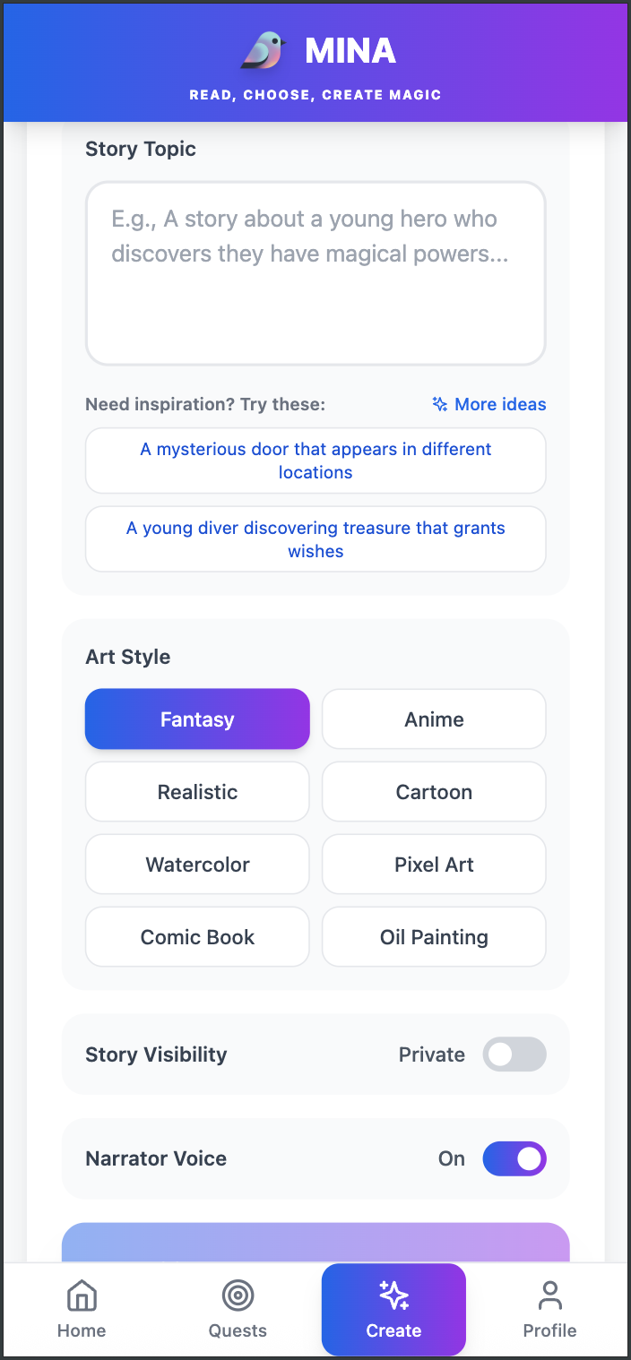 Mina - Screenshot 4 showing product features and functionality