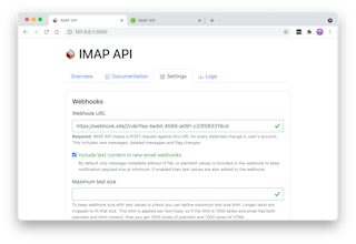 IMAP API gallery image